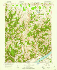 Download a high-resolution, GPS-compatible USGS topo map for Vevay North, IN (1958 edition)