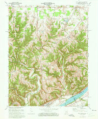Download a high-resolution, GPS-compatible USGS topo map for Vevay North, IN (1973 edition)