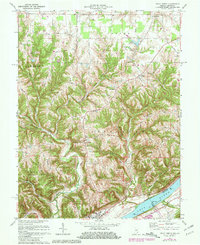 preview thumbnail of historical topo map of Switzerland County, IN in 1971