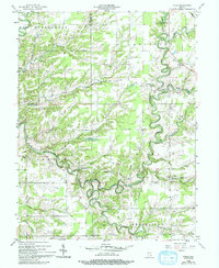 Download a high-resolution, GPS-compatible USGS topo map for Volga, IN (1993 edition)