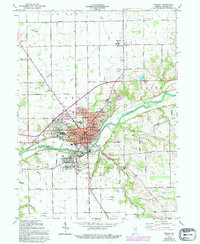 Download a high-resolution, GPS-compatible USGS topo map for Wabash, IN (1994 edition)