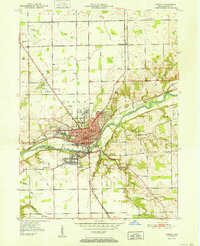 Download a high-resolution, GPS-compatible USGS topo map for Wabash, IN (1952 edition)