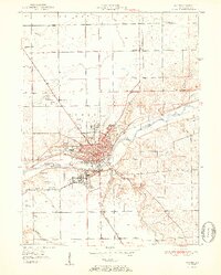preview thumbnail of historical topo map of Wabash, IN in 1952