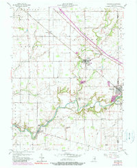 Download a high-resolution, GPS-compatible USGS topo map for Waldron, IN (1983 edition)