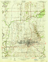 Download a high-resolution, GPS-compatible USGS topo map for Washington, IN (1944 edition)