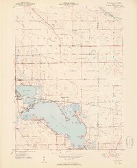 preview thumbnail of historical topo map of Kosciusko County, IN in 1951