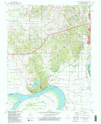 Download a high-resolution, GPS-compatible USGS topo map for West Franklin, IN (1981 edition)