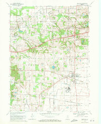 Download a high-resolution, GPS-compatible USGS topo map for Westville, IN (1971 edition)