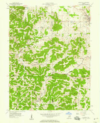 preview thumbnail of historical topo map of Monroe County, IN in 1957