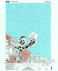 Download a high-resolution, GPS-compatible USGS topo map for Whiting, IN (2001 edition)