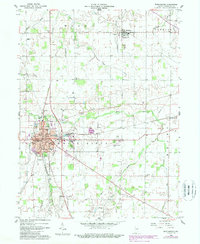 Download a high-resolution, GPS-compatible USGS topo map for Winchester, IN (1988 edition)