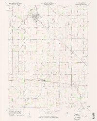 1960 Map of Windfall, 1961 Print