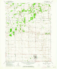 Download a high-resolution, GPS-compatible USGS topo map for Wolcott, IN (1964 edition)