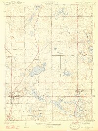 1947 Map of Wolcottville