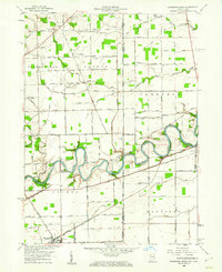 Download a high-resolution, GPS-compatible USGS topo map for Woodburn North, IN (1960 edition)