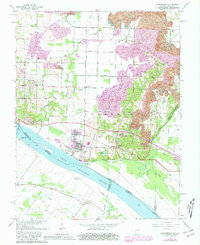 Download a high-resolution, GPS-compatible USGS topo map for Yankeetown, IN (1981 edition)