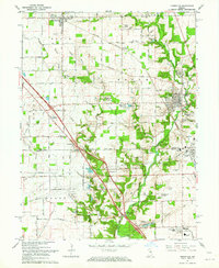 Download a high-resolution, GPS-compatible USGS topo map for Zionsville, IN (1964 edition)