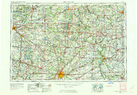 1953 Map of Fort Wayne, 1963 Print