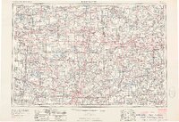 1953 Map of Fort Wayne, 1963 Print
