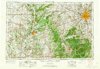 1953 Map of Indianapolis, 1965 Print