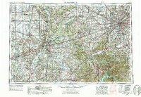1953 Map of Indianapolis, 1976 Print