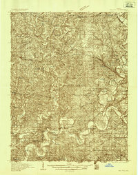 1935 Map of Oolitic