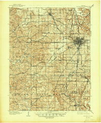 1910 Map of Bloomington, 1948 Print