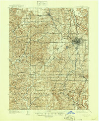 1910 Map of Bloomington, 1946 Print