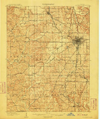 1910 Map of Bloomington
