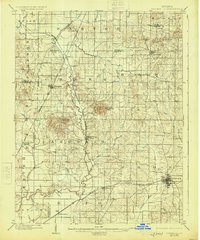 1902 Map of Boonville, 1925 Print