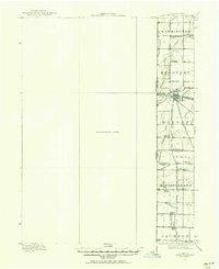 1915 Map of Fort Recovery, 1957 Print