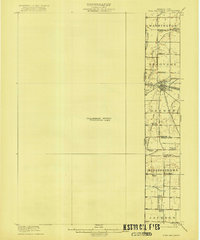 1918 Map of Fort Recovery, 1922 Print