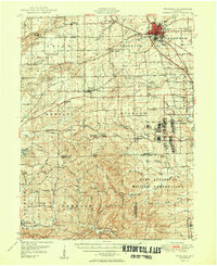 preview thumbnail of historical topo map of Franklin, IN in 1950