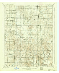 1903 Map of Haubstadt, IN, 1935 Print