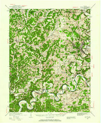 1935 Map of Oolitic, IN, 1960 Print