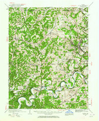 1935 Map of Oolitic, IN, 1964 Print