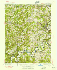 Download a high-resolution, GPS-compatible USGS topo map for Oolitic, IN (1955 edition)