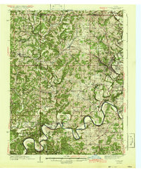 Download a high-resolution, GPS-compatible USGS topo map for Oolitic, IN (1942 edition)