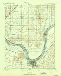 1901 Map of Owensboro, 1950 Print