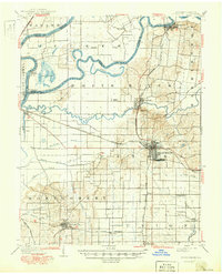 1903 Map of Patoka, IN, 1950 Print