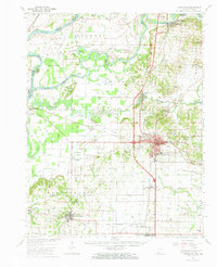 preview thumbnail of historical topo map of Princeton, IN in 1959