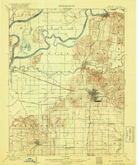 1903 Map of Princeton, 1918 Print