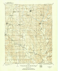 1900 Map of St Meinrad, 1961 Print
