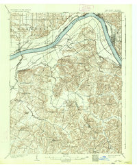 1903 Map of Daviess County, KY, 1934 Print