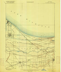 1900 Map of Toleston, 1916 Print