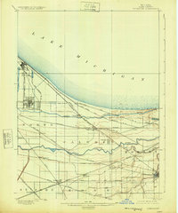 1900 Map of Toleston, 1925 Print
