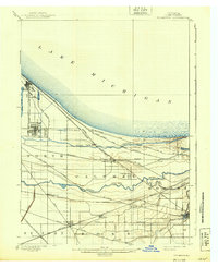 1900 Map of Hammond, IN, 1939 Print