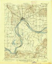Download a high-resolution, GPS-compatible USGS topo map for Uniontown, IN (1947 edition)