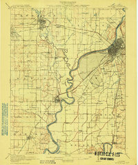 1915 Map of Vincennes