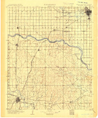 1904 Map of Chickasha